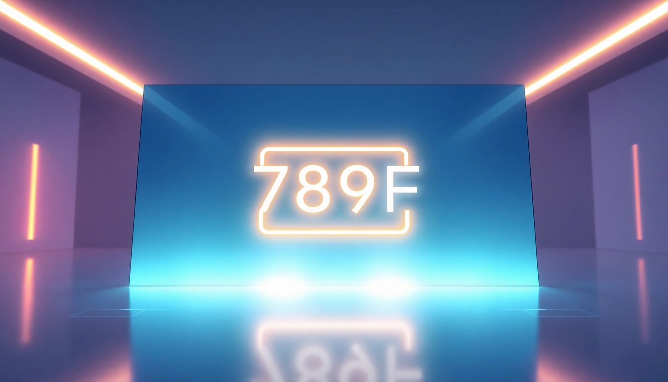 Clickable 789F link displayed on an engaging digital interface, highlighting online navigation and user engagement with vibrant visuals.