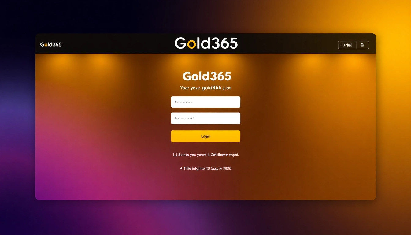 Gold365 Login page featuring secure access to trusted betting platform with user-friendly design and vibrant interface for easy login access.