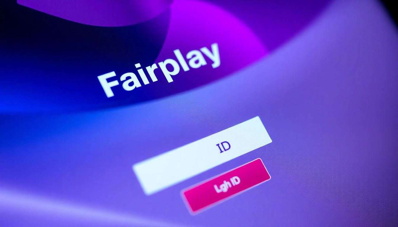 Fairplay Id login screen showing a secure platform interface with user entering credentials, highlighting simplicity and safety in online betting.