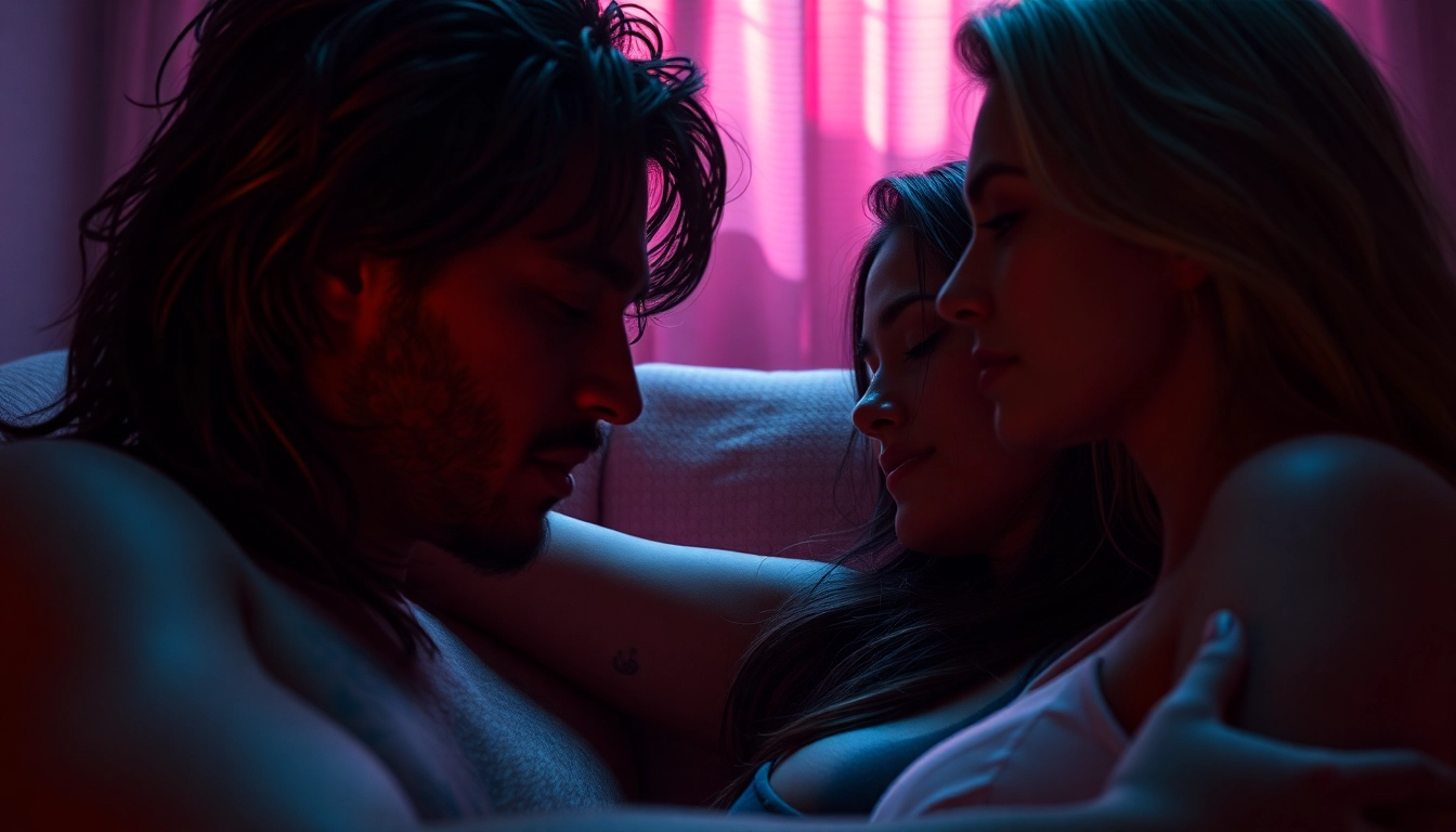An engaging NSFW AI-generated scene showcasing realistic characters with detailed textures and soft lighting, designed for adult visual creators.