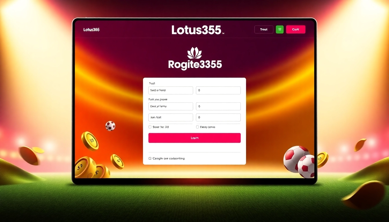Easy Lotus365 Register page showing a clean registration form with vibrant colors, encouraging user sign-up and sportsbook engagement for online betting and gaming.