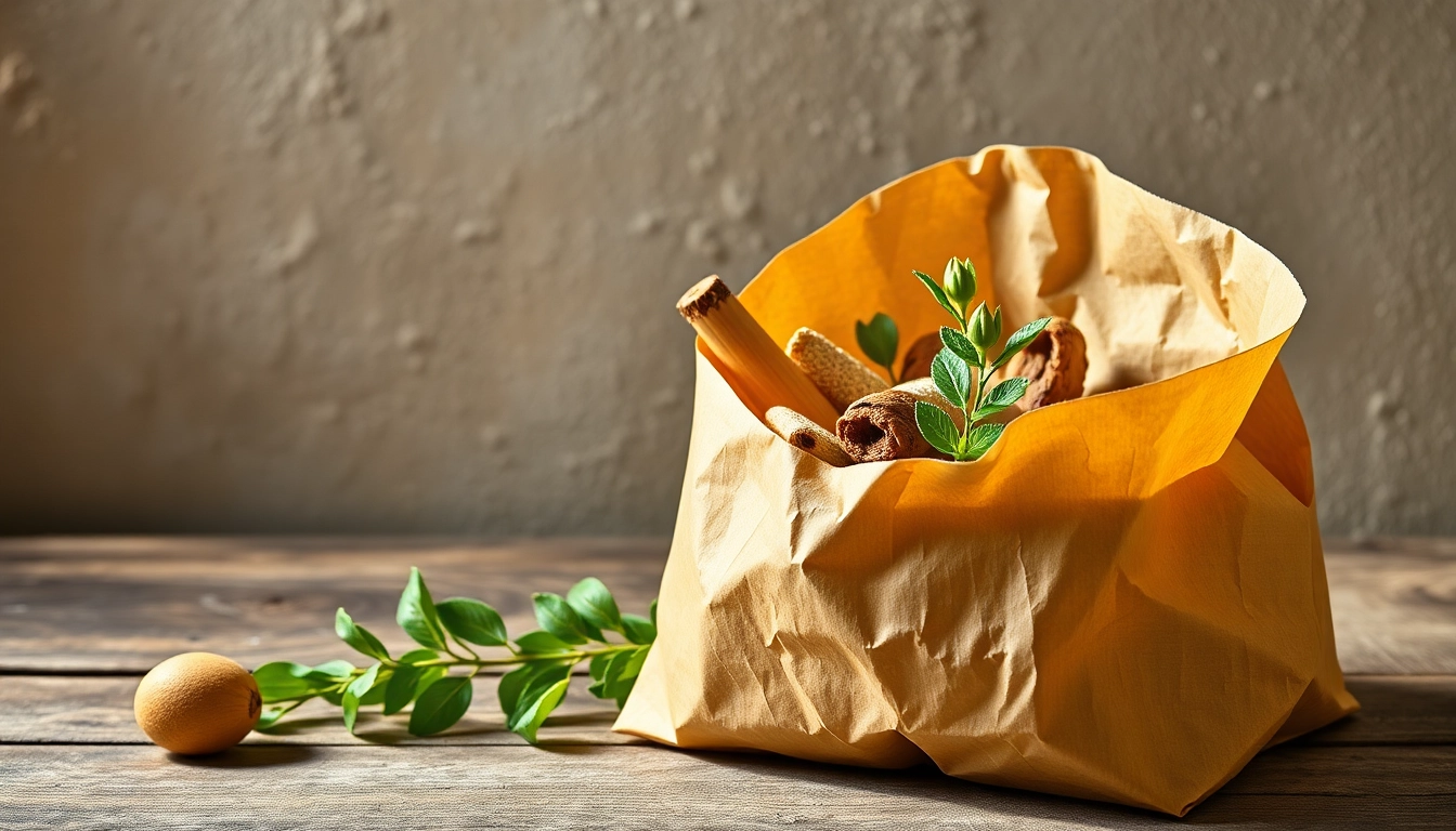 High-quality image showing eco-friendly torba papierowa in use for shopping, emphasizing